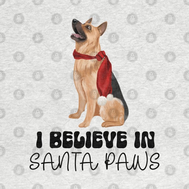 Santa Paws German Shepherd Christmas by Curio Pop Relics